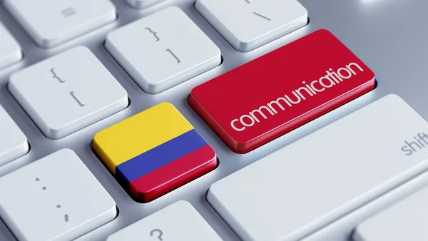 Colombia kommunikation begreppsmässigt — Stockfoto