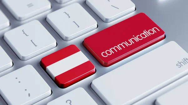 Austria  Communication Concep — Stock Photo, Image