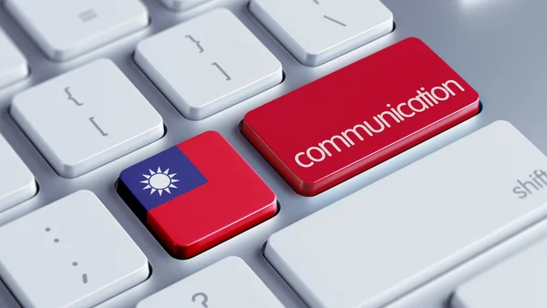 Taiwan kommunikation concep — Stockfoto