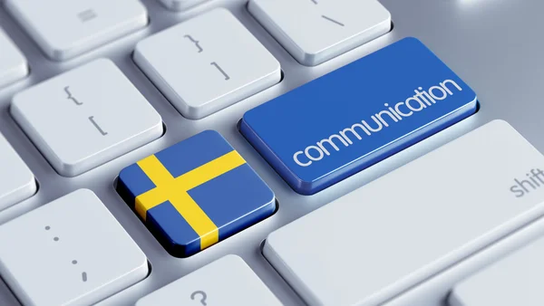 Sweden  Communication Concep — Stock Photo, Image