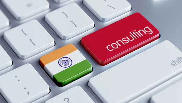 Concetto di consulenza di India — Foto Stock