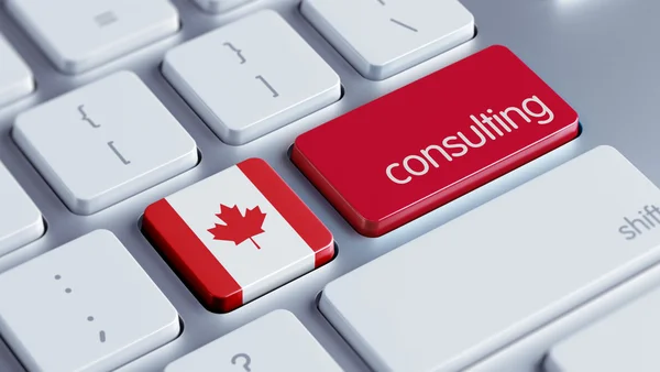 Conceito de Consultoria do Canadá — Fotografia de Stock