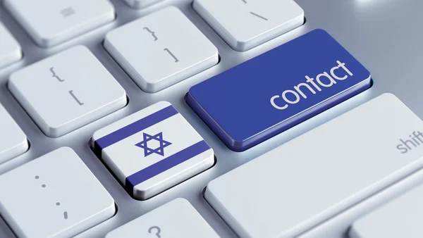 Israel Contact Concept — Stock Photo, Image
