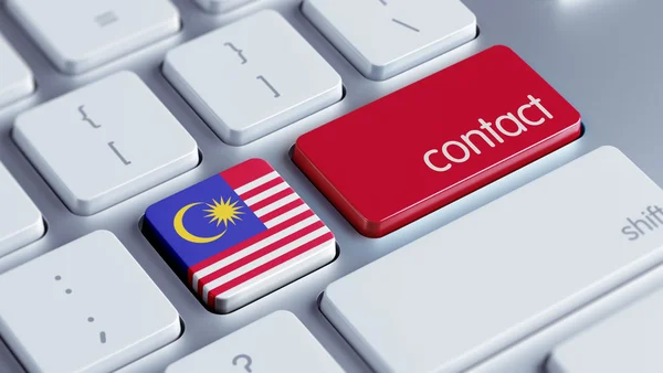 Conceito de Contacto da Malásia — Fotografia de Stock