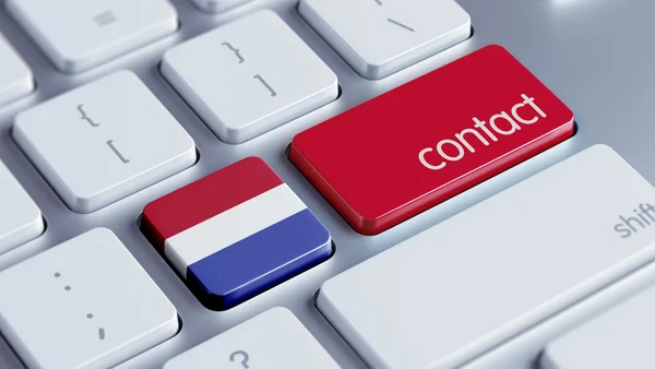 Conceito de contato na Holanda — Fotografia de Stock