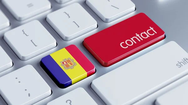 Andorra Contact Concept — Stockfoto