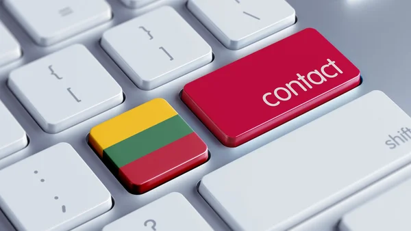 Lithuania Contact Concept — Stock Photo, Image