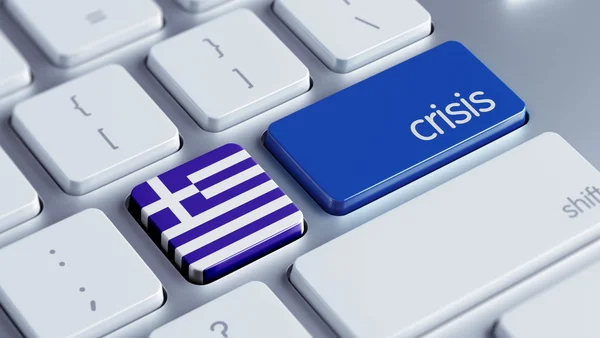 Grecia Crisi Concep — Foto Stock