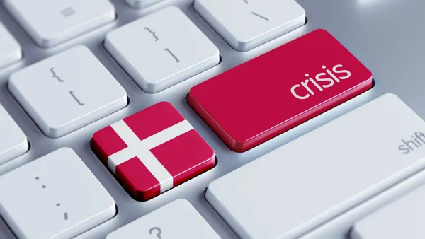 Danimarka kriz concep — Stok fotoğraf