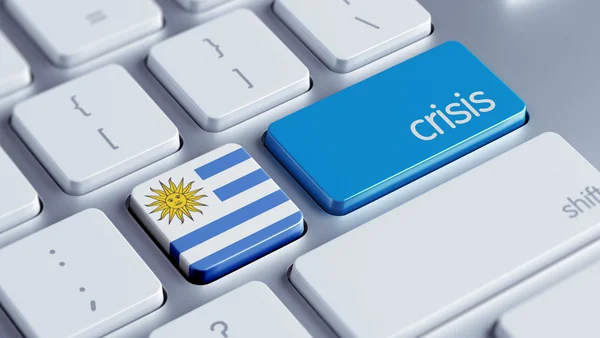Concepto de Crisis de Uruguay — Foto de Stock