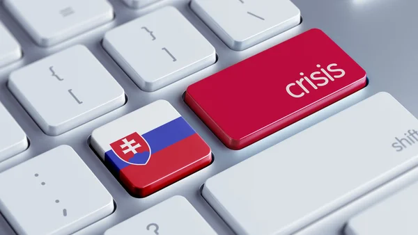 Slowakisches Krisenkonzept — Stockfoto