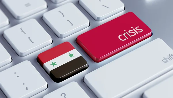 Síria Crise Concep — Fotografia de Stock