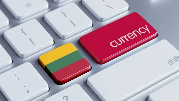 Lituania Valuta Concep — Foto Stock