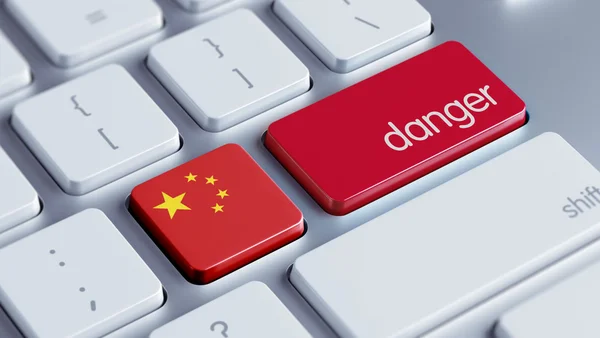 China Danger Concept — Stock Photo, Image