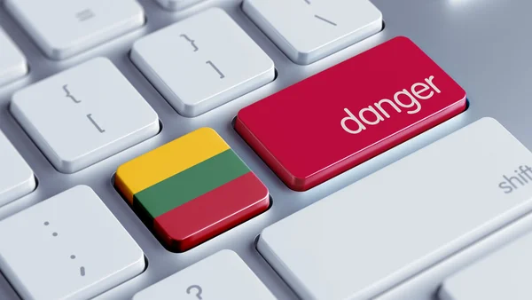 Lithuania Danger Concept — Stock Photo, Image