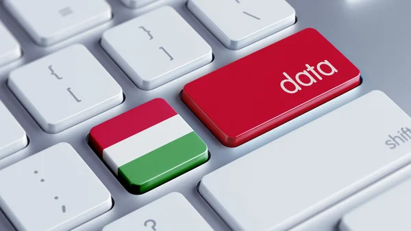 匈牙利的数据概念 — 图库照片