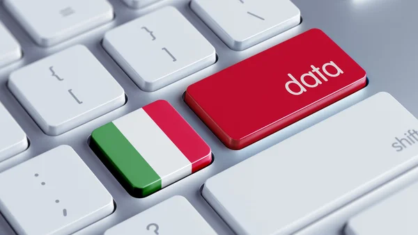 Italy Data Concept — Stock Photo, Image