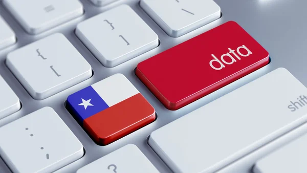 Conceito de Dados do Chile — Fotografia de Stock