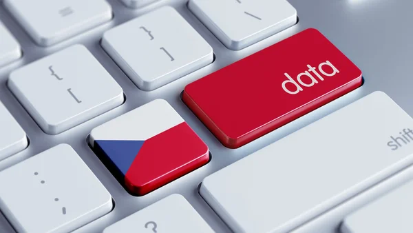 República Checa Concepto de datos —  Fotos de Stock