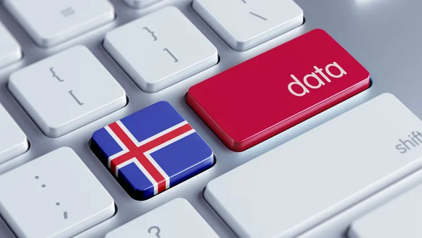 Iceland Data Concept — Stock Photo, Image