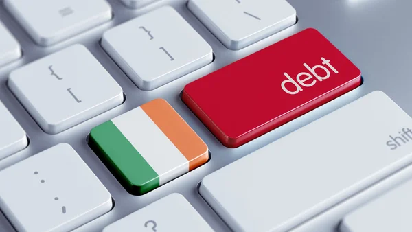 Conceito de Dívida da Irlanda — Fotografia de Stock