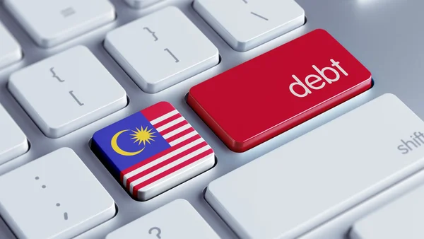 Malaysia Debt Concept — Stock Photo, Image