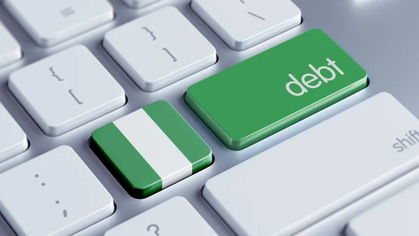 Nigeria Concept de la dette — Photo