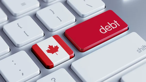 Concept de la dette canadienne — Photo