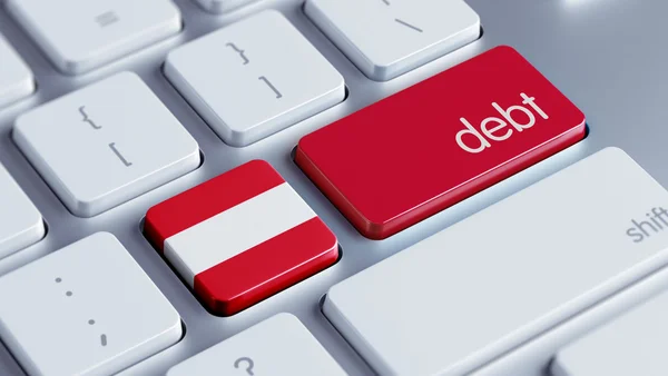 Autriche Concept de la dette — Photo