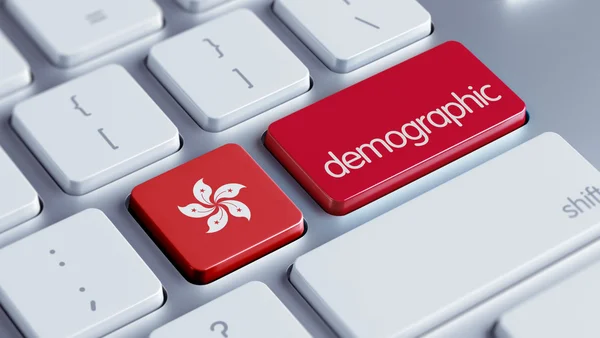 Hong kong demographisches Konzept — Stockfoto