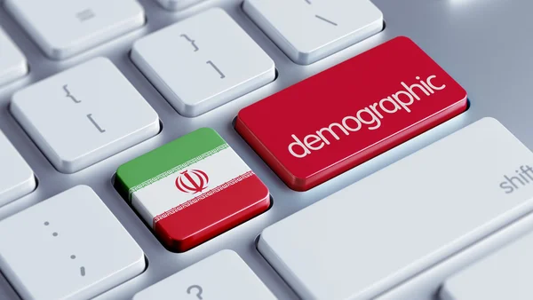 Iran demografiska begreppsmässigt — Stockfoto