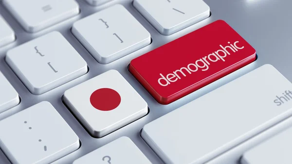 Japonya demografik Concep — Stok fotoğraf