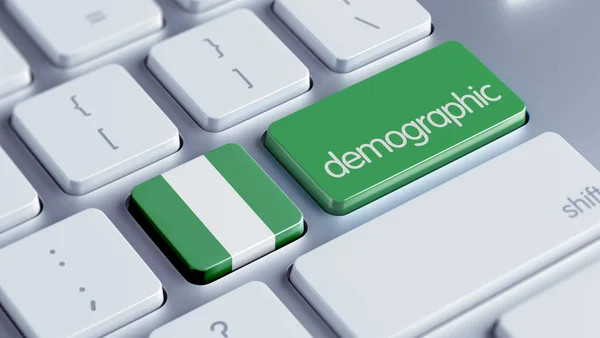 Nigeria Demographic Concep — Stock Photo, Image