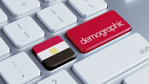 Demograficzne Concep Egipt — Zdjęcie stockowe
