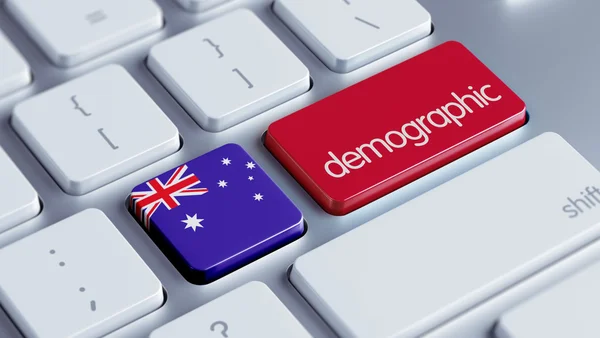 Demograficzne Concep Australia — Zdjęcie stockowe