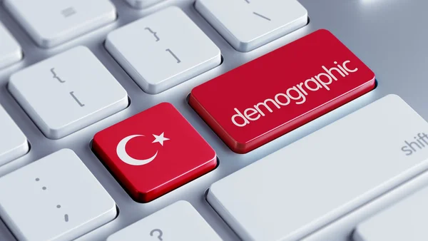 Turquia Concep demográfico — Fotografia de Stock