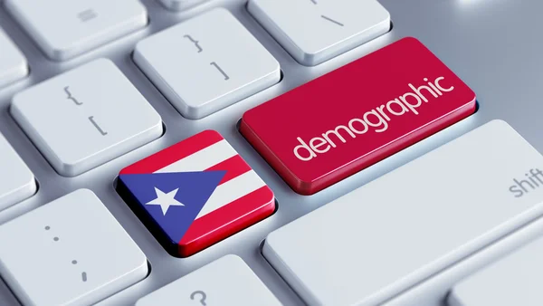 Puerto Rico demografické Concep — Stock fotografie