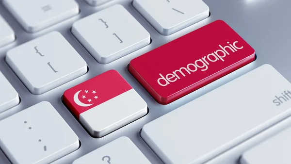 Singapore demographisches Konzept — Stockfoto