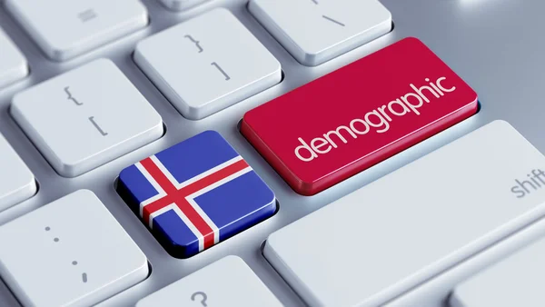 Islande Concep démographique — Photo