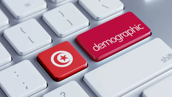 Tunisia Demographic Concep — Stock Photo, Image