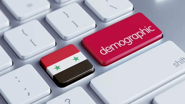 Demograficzne Concep Syrii — Zdjęcie stockowe