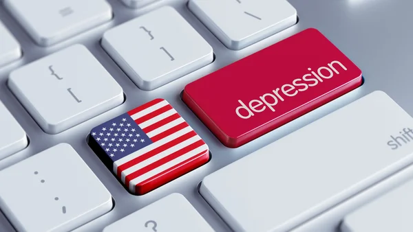 USA depression begreppsmässigt — Stockfoto