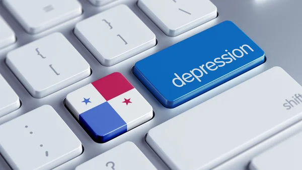 Panama depresja concep — Zdjęcie stockowe