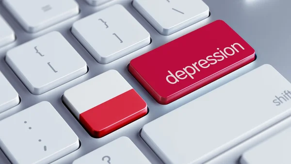 Poland Depression Concep — Stock Photo, Image