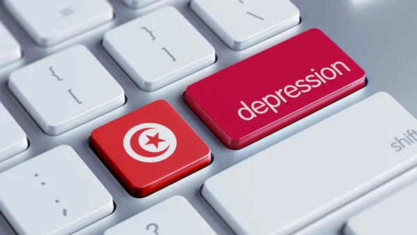Túnez Depresión Concep — Foto de Stock