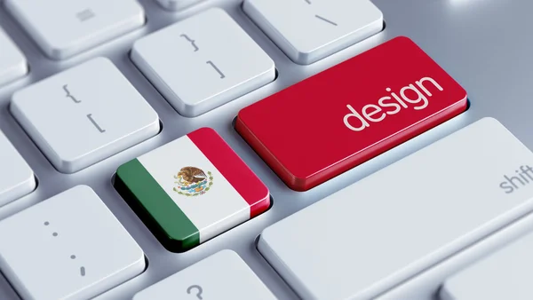 Meksika bayrağı anahtar kelime kavram — Stok fotoğraf