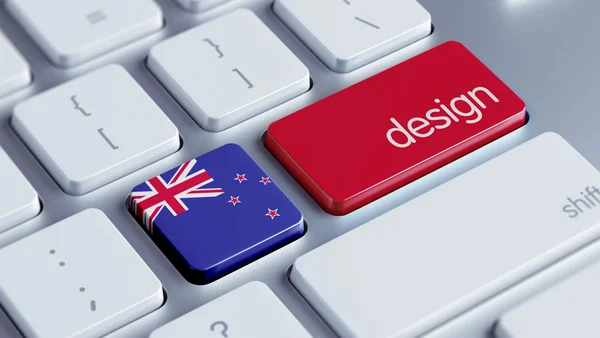 Koncepce designu Nového Zélandu — Stock fotografie