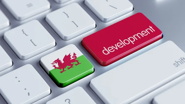 Conceito de desenvolvimento do País de Gales — Fotografia de Stock