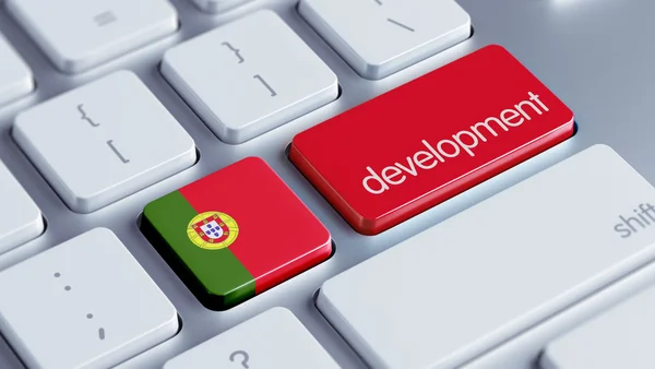 Koncepce rozvoje Portugalsko — Stock fotografie