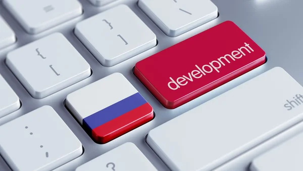 Russia Concetto di sviluppo — Foto Stock
